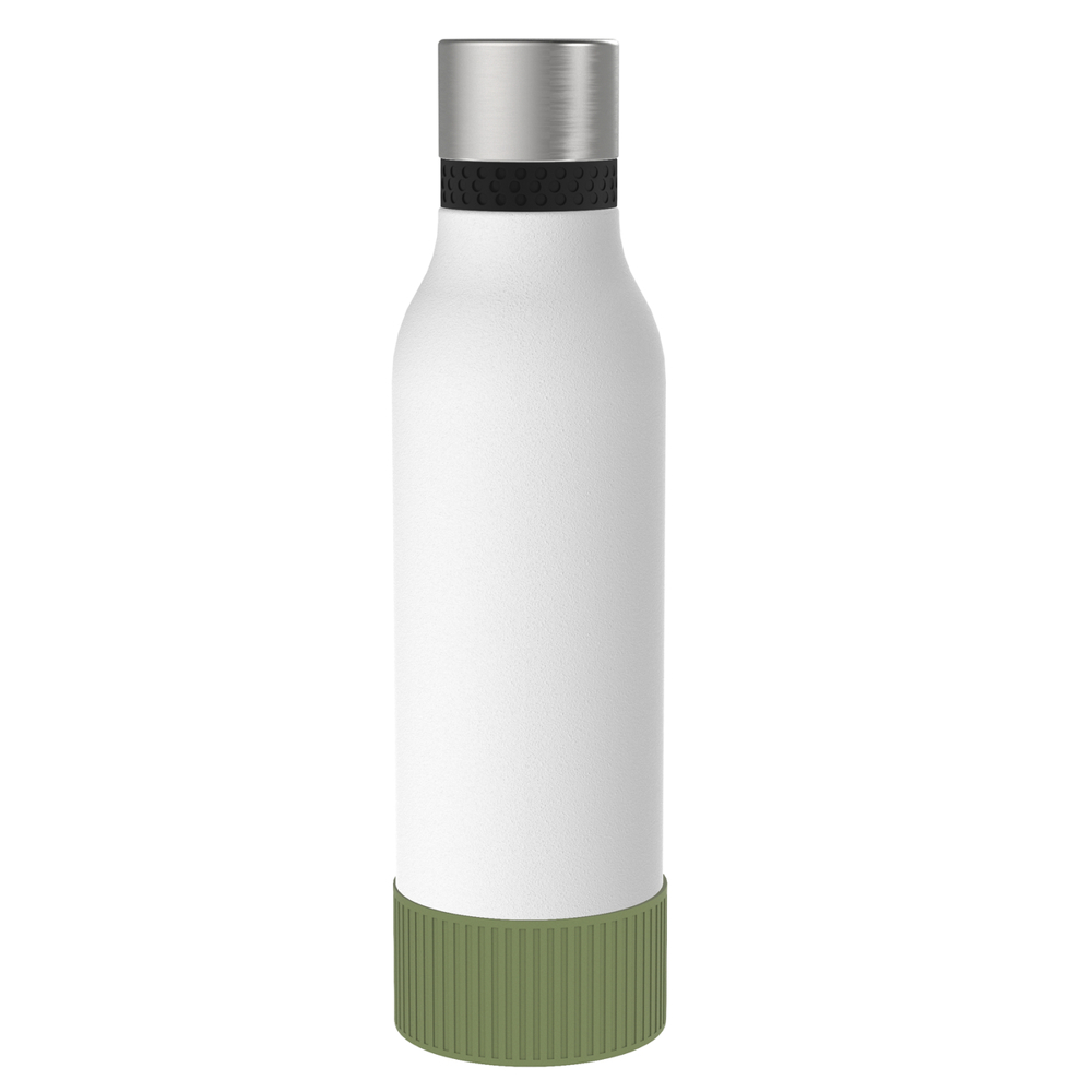 Thermotrinkflasche RETUMBLER-myNIZZA II 600 CERAMIC - olivgrün, schwarz, silber, weiß