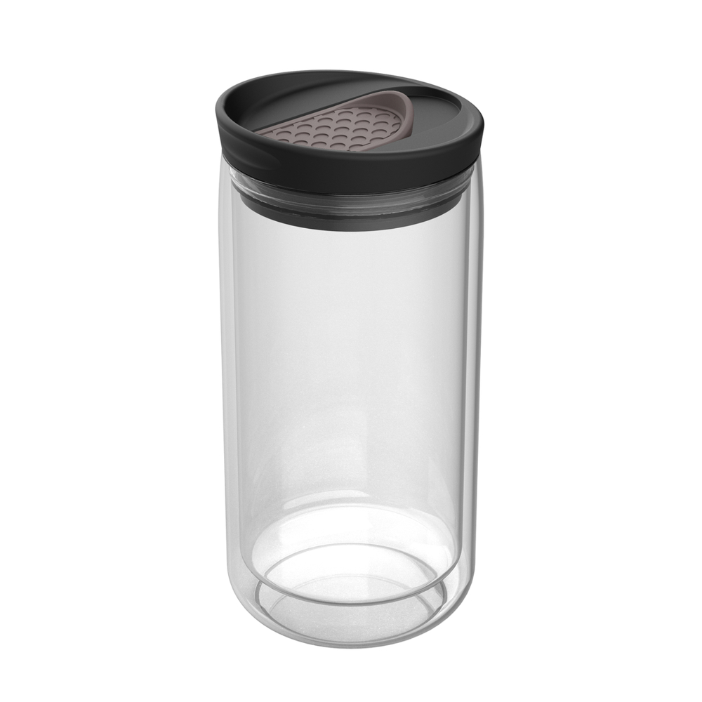 Thermobecher RETUMBLER-myNIZZA - transparent, braun