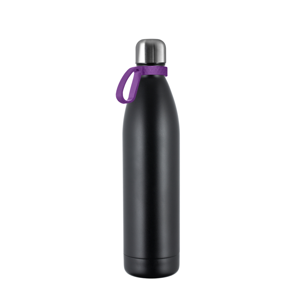 Thermotrinkflasche RETUMBLER-NIZZA XL - schwarz, silber, lila