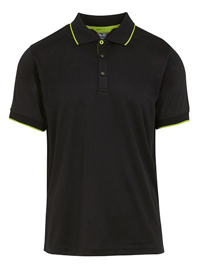 Regatta Professional - Navigate Short Sleeve Polo - Black, Lime