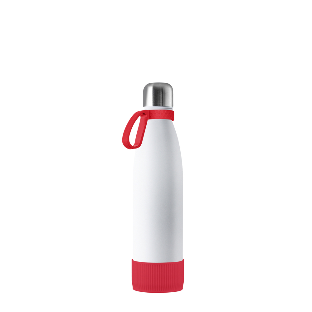 Thermotrinkflasche RETUMBLER-NIZZA - silber, weiß, rot