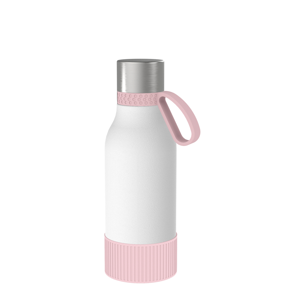 Thermotrinkflasche RETUMBLER-myNIZZA II 420 CERAMIC - hellmagenta, rose, schwarz, silber, weiß
