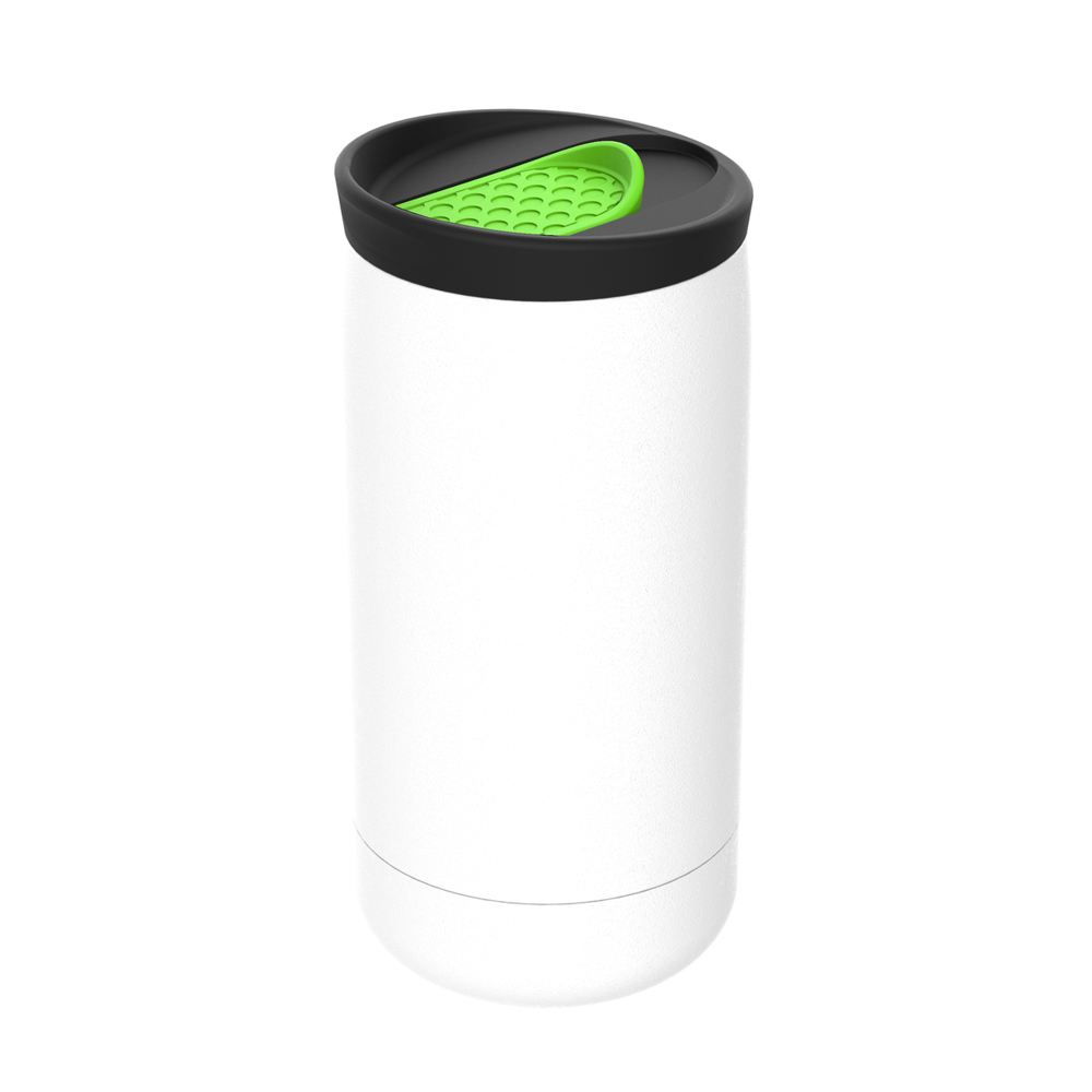 Thermobecher RETUMBLER-myNIZZA - schwarz, weiß, hellgrün