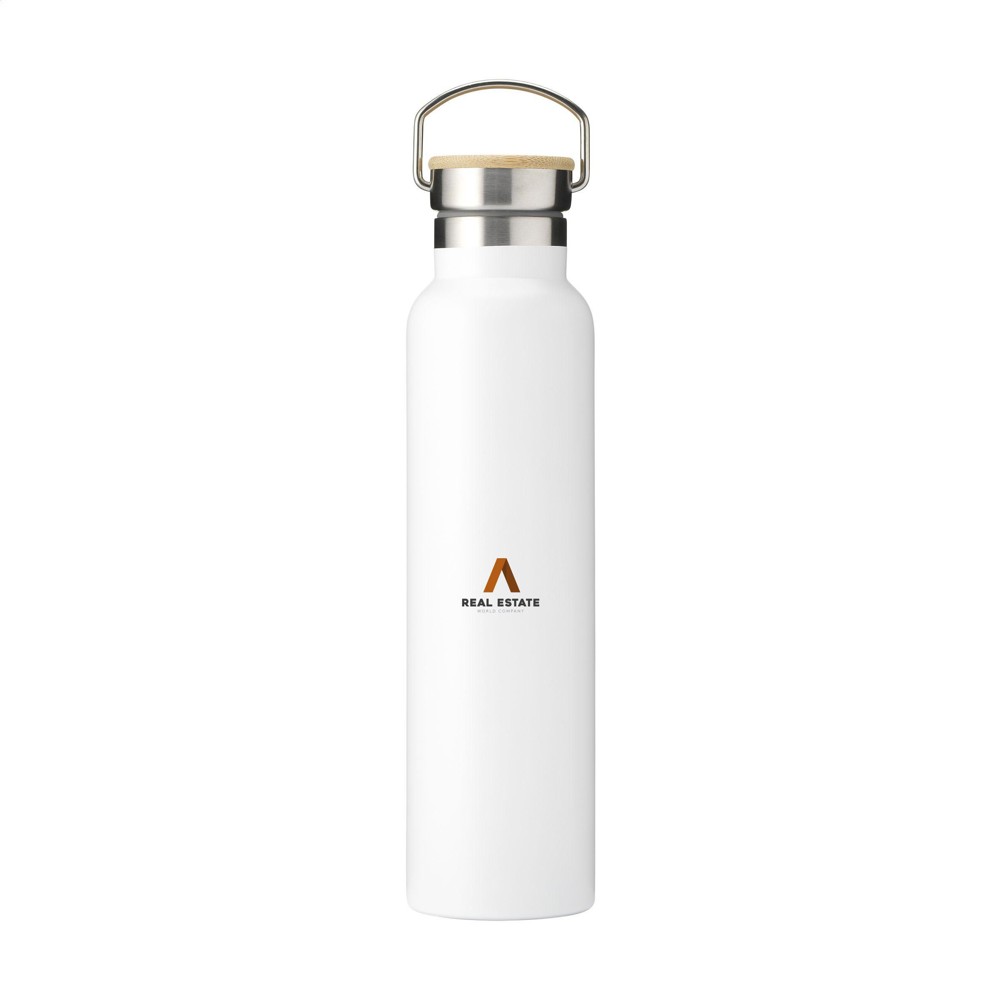 Nordvik RCS Recycled Steel 750 ml Trinkflasche - weiß