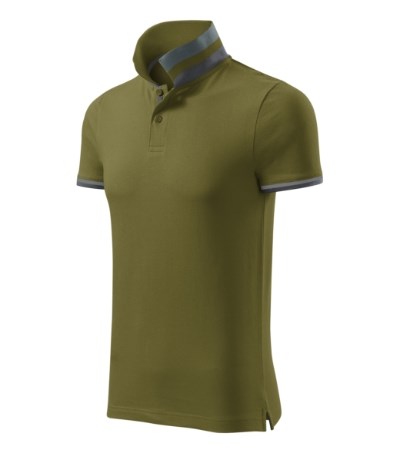 Polohemd Herren Collar Up avocadogrün