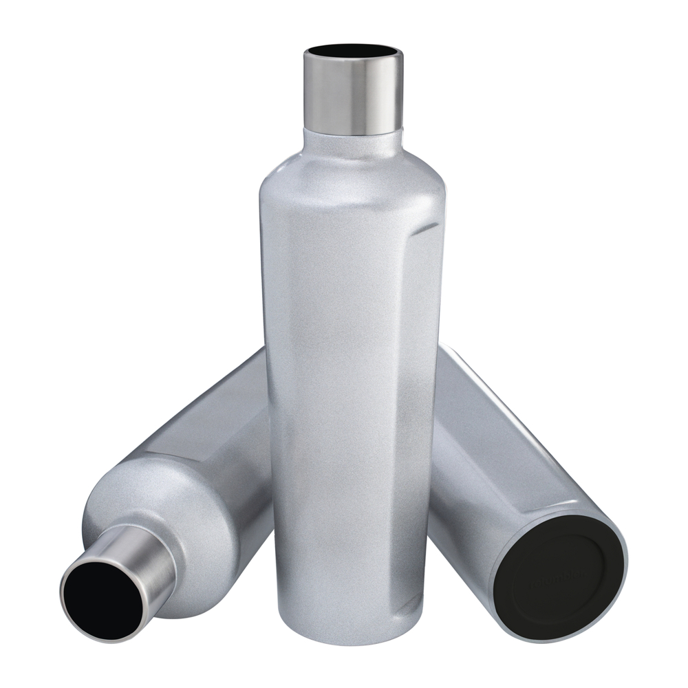 Thermotrinkflasche RETUMBLER-mySTEELONE - schwarz, silber