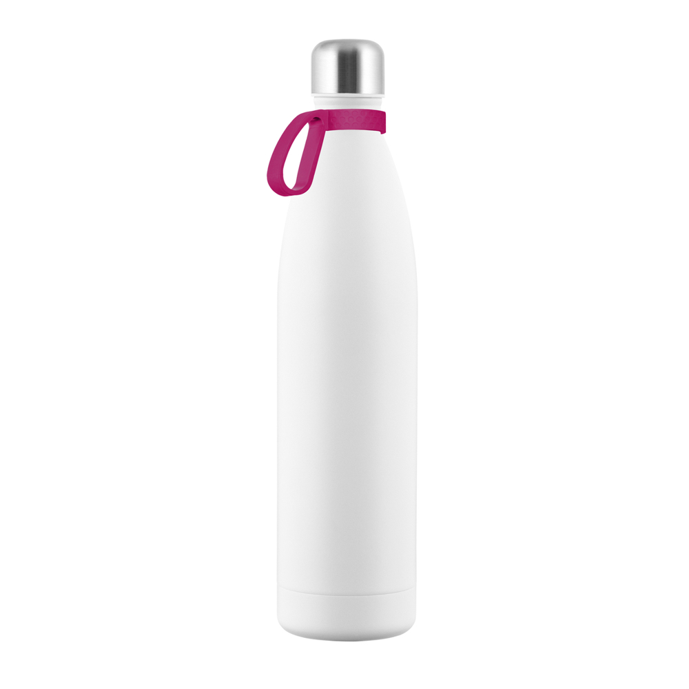 Thermotrinkflasche RETUMBLER-NIZZA XXL - magenta, silber, weiß