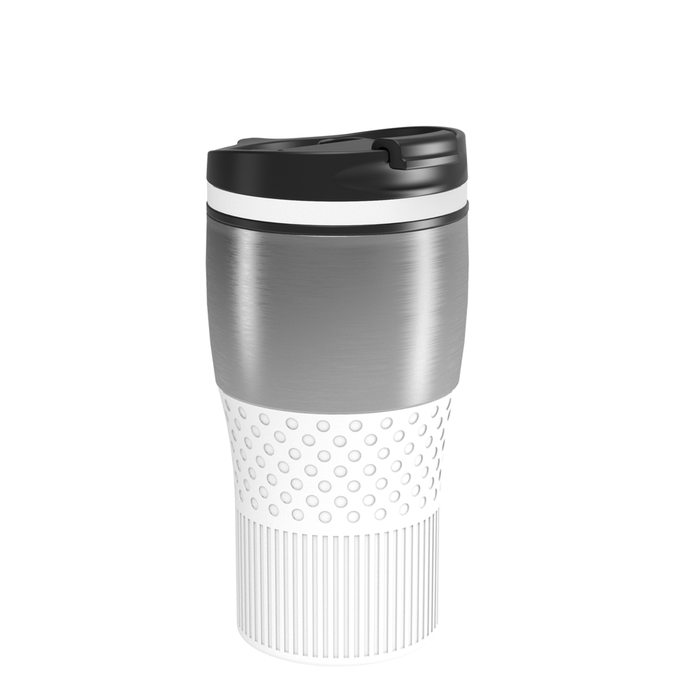 Thermobecher RETUMBLER-BAYAMO MEZZO CORPORATE - weiß, silber