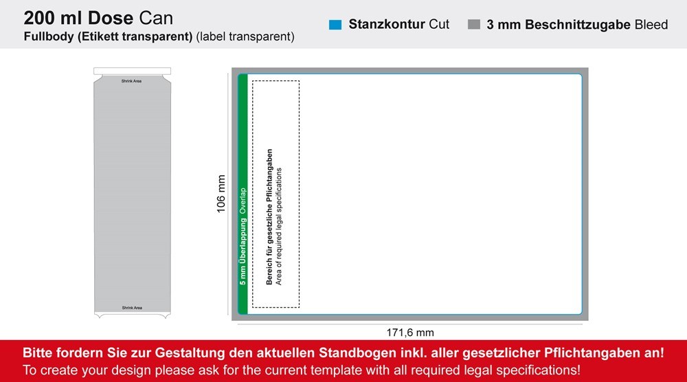 Orangensaft, 200 ml Fullbody transp.