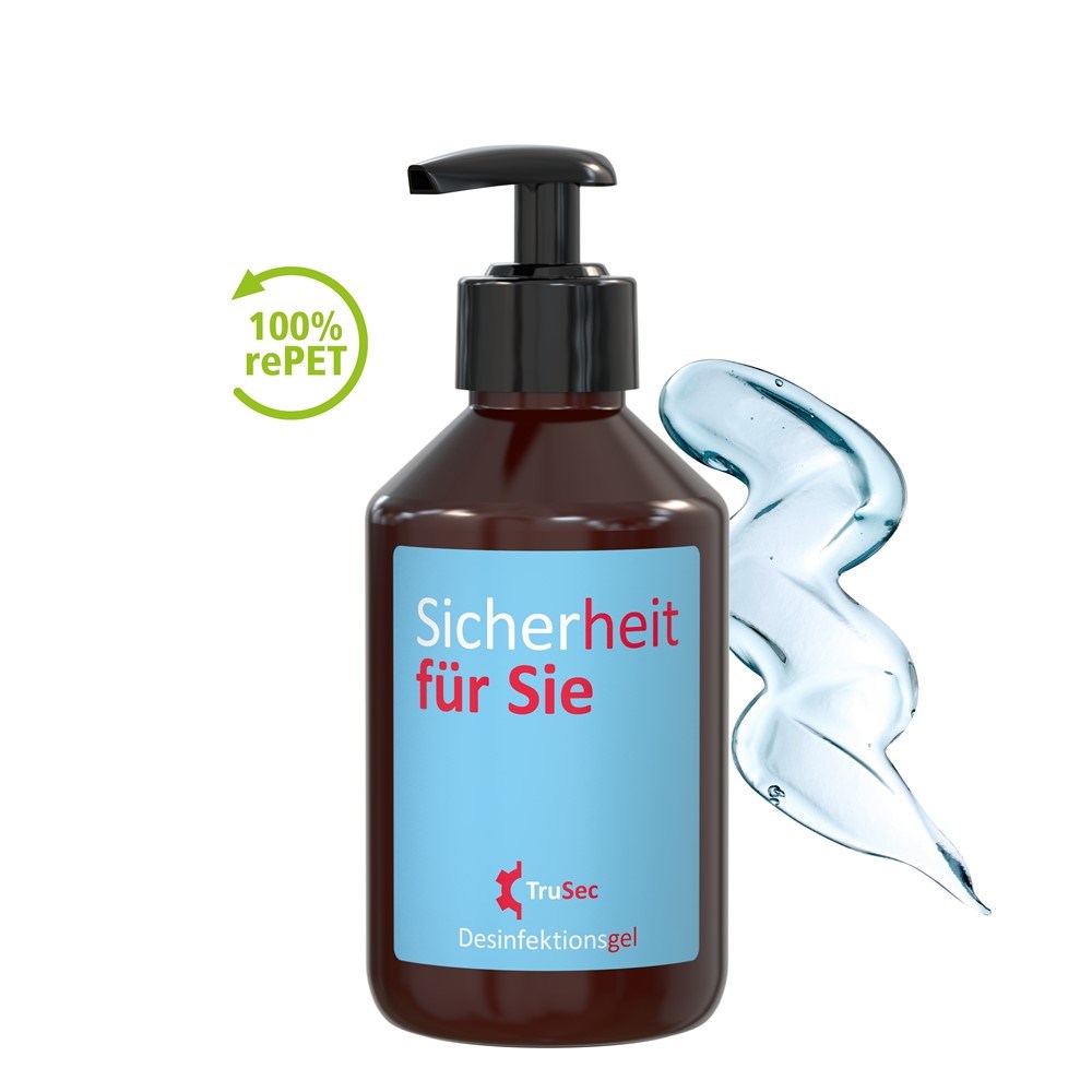 Hände-Desinfektionsgel (DIN EN 1500), 250 ml, Body Label (R-PET)