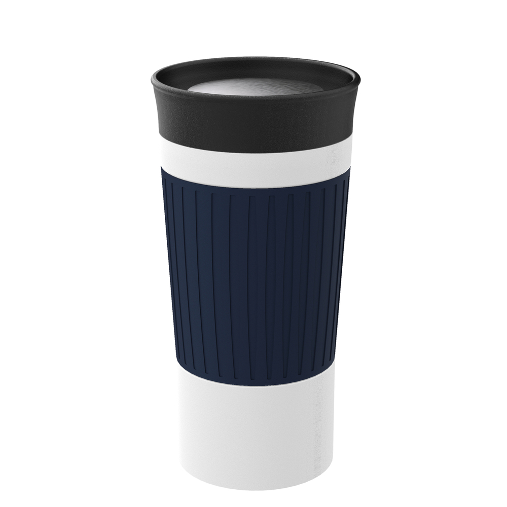 Thermobecher RETUMBLER-myKINGSTON - schwarz, weiß, marineblau