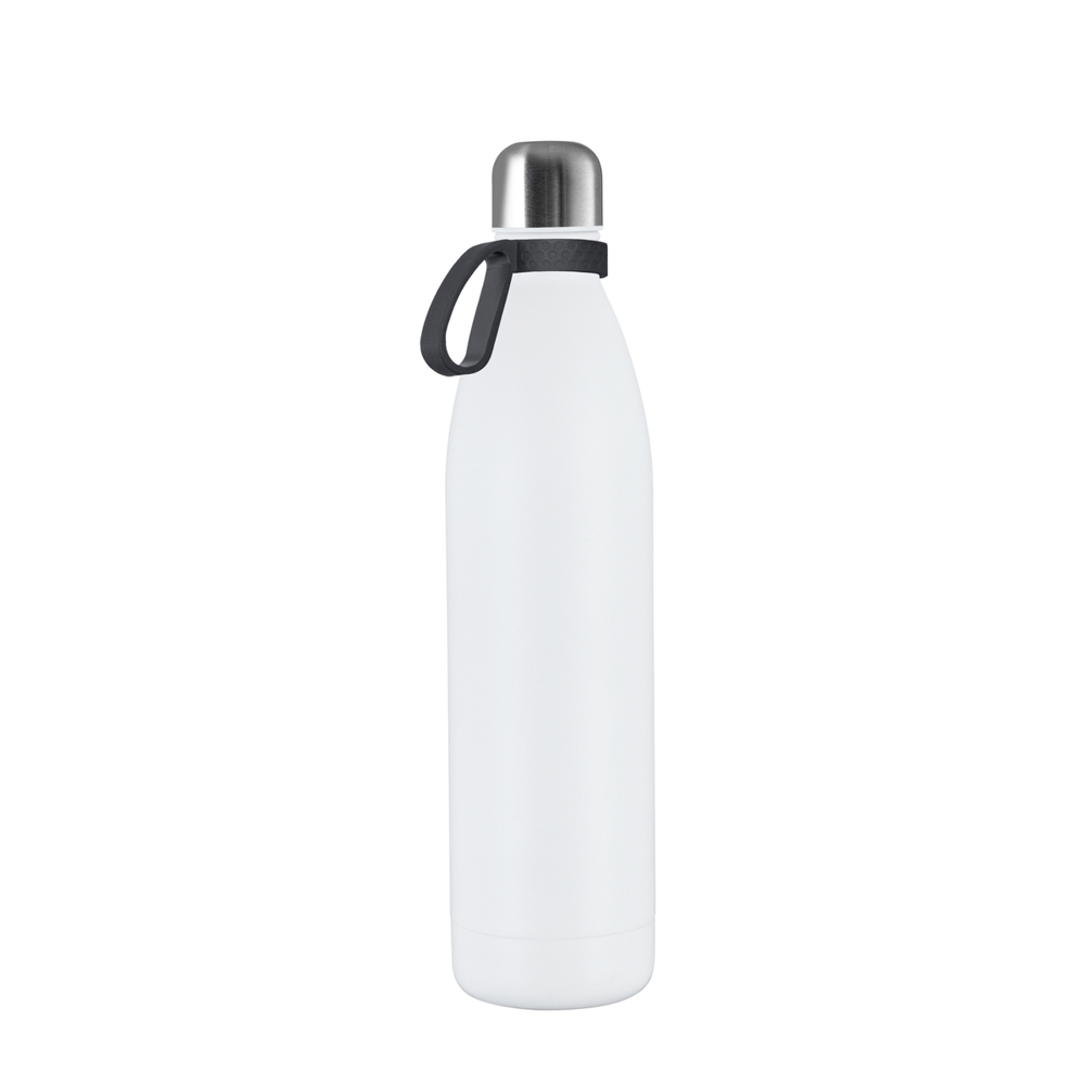 Thermotrinkflasche RETUMBLER-NIZZA XL - silber, weiß, dunkelgrau