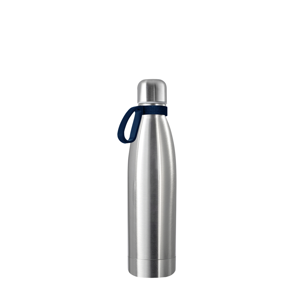 Thermotrinkflasche RETUMBLER-NIZZA - silber, dunkelblau