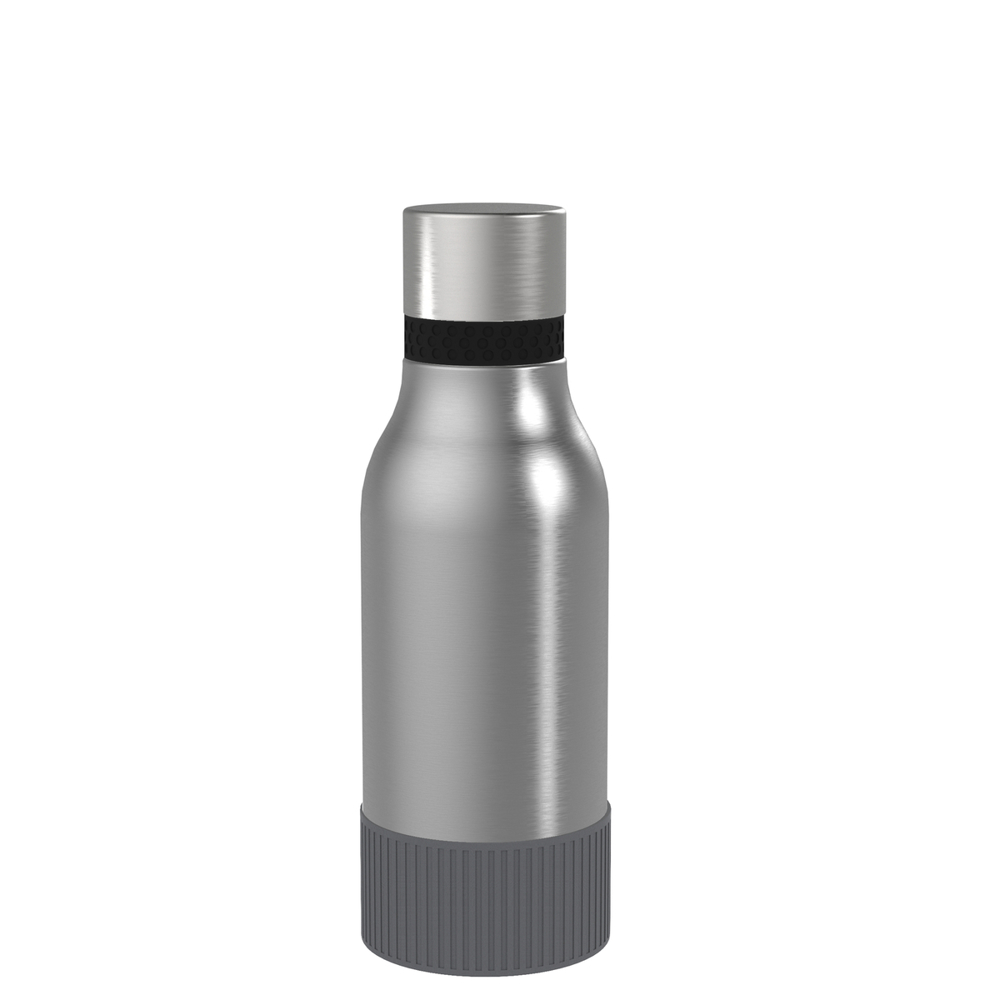 Thermotrinkflasche RETUMBLER-myNIZZA II 420 CERAMIC - dunkelgrau, schwarz, silber