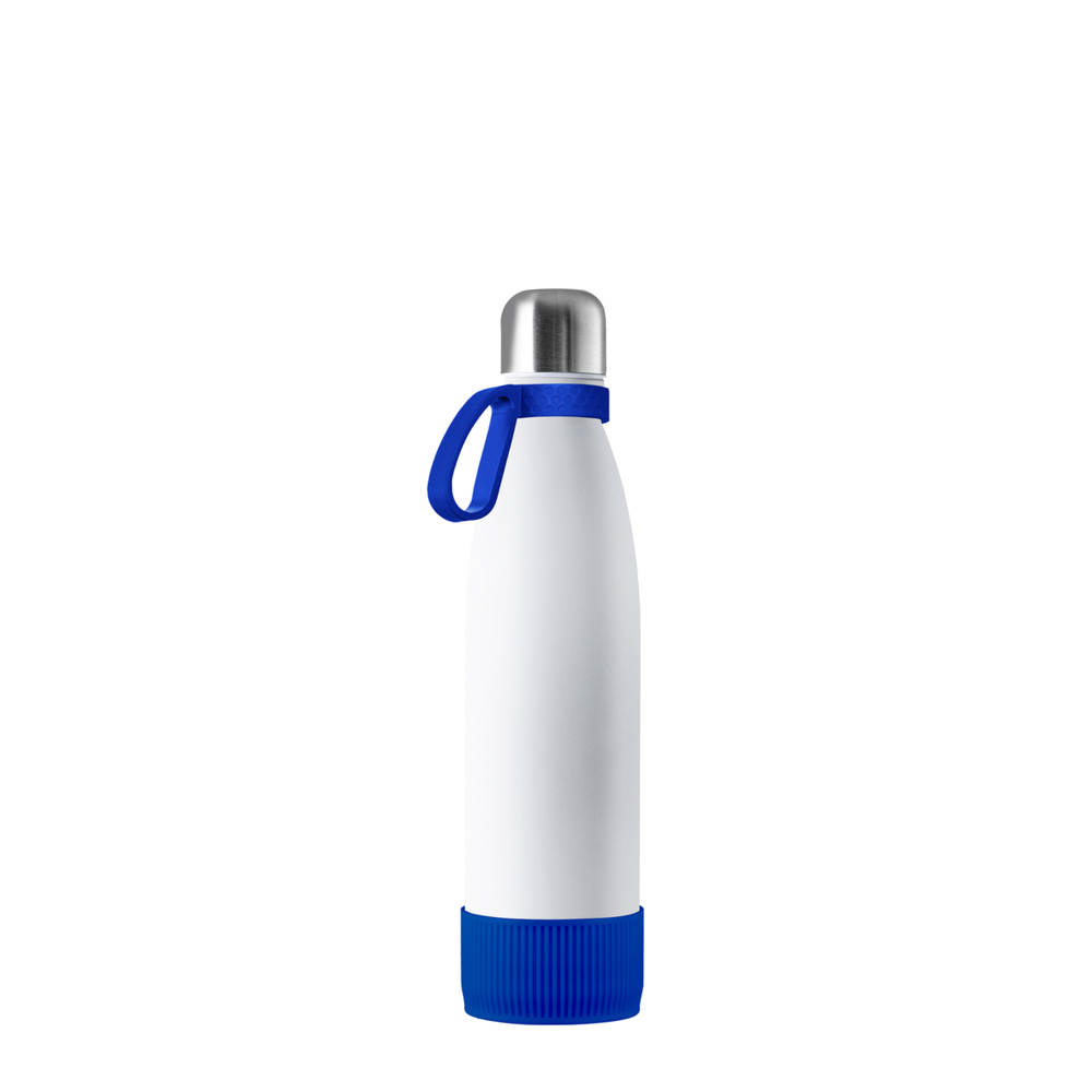 Thermotrinkflasche RETUMBLER-NIZZA - silber, weiß, blau