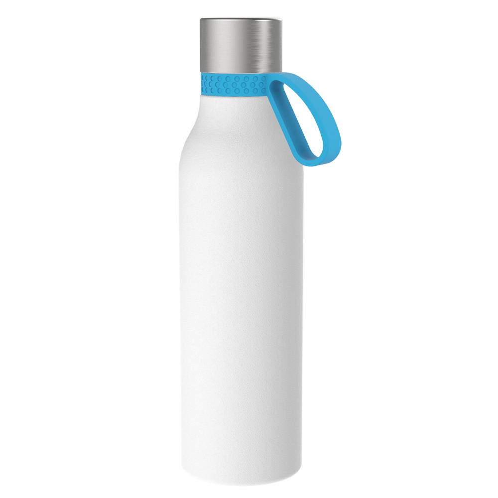 Thermotrinkflasche RETUMBLER-myNIZZA II 600 CERAMIC - cyan, schwarz, silber, weiß