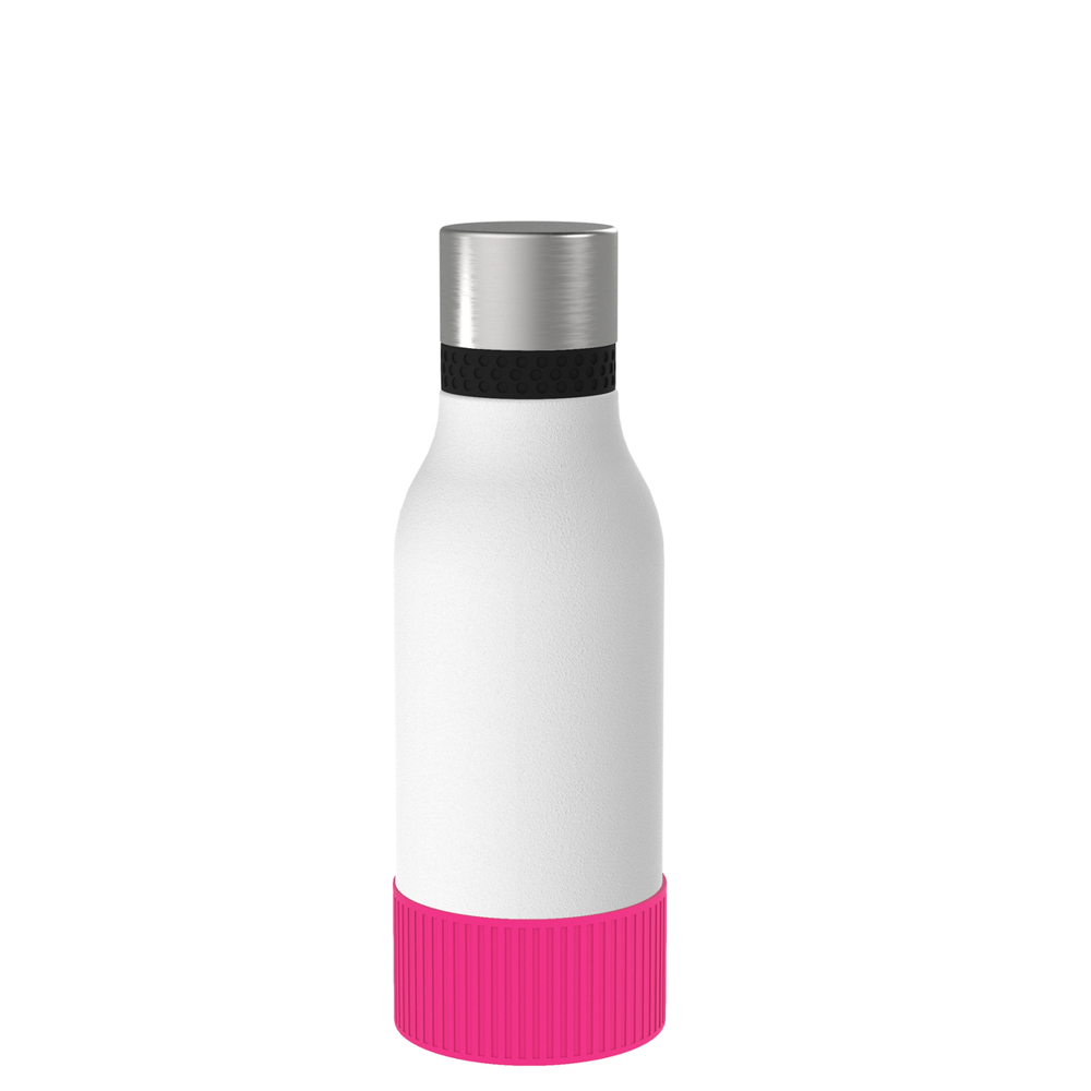 Thermotrinkflasche RETUMBLER-myNIZZA II 420 CERAMIC - magenta, schwarz, silber, weiß