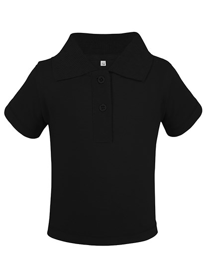 Link Kids Wear - Organic Baby Polo Short Sleeve Teddy 01 - Black