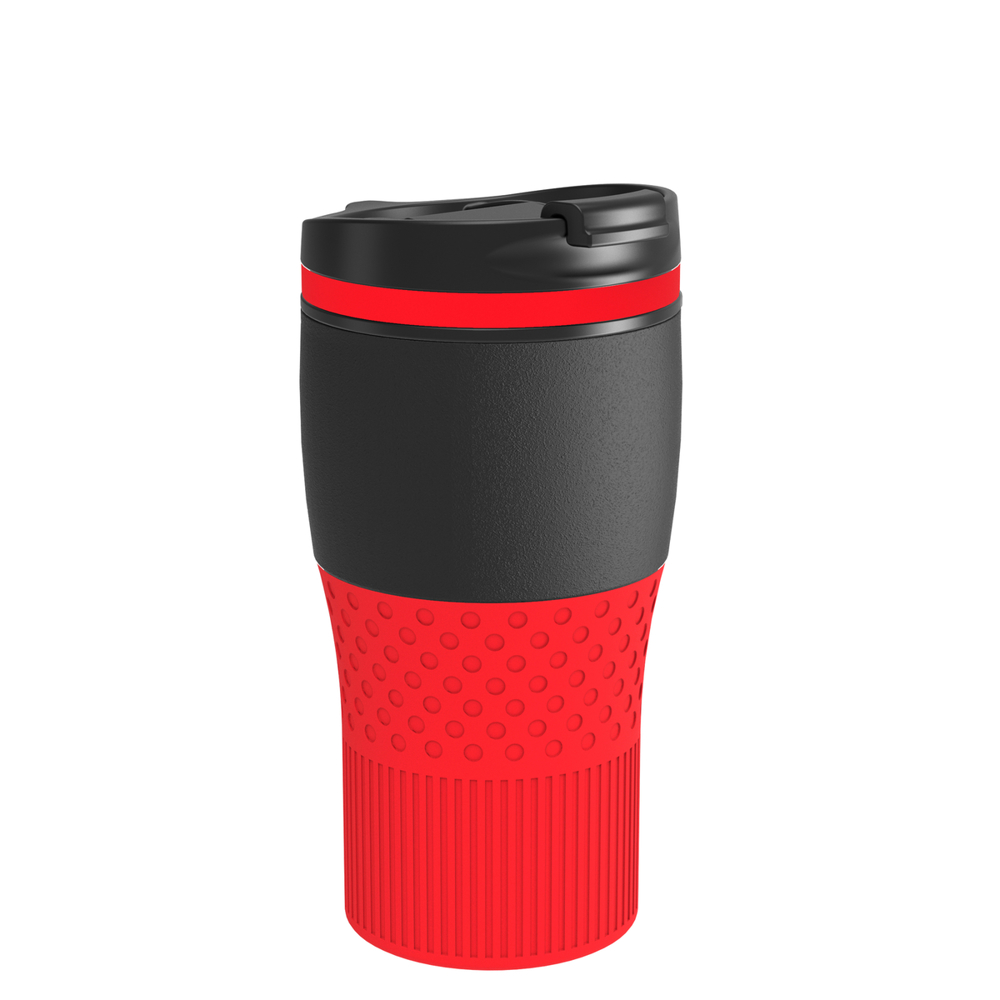 Thermobecher RETUMBLER-BAYAMO MEZZO CORPORATE - rot, schwarz