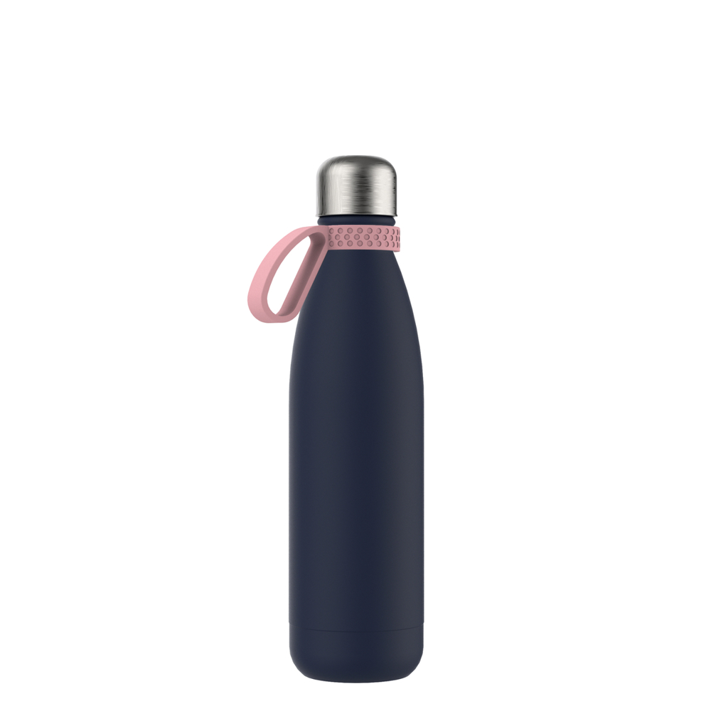 Thermotrinkflasche RETUMBLER-NIZZA - hellmagenta, rose, marineblau, silber