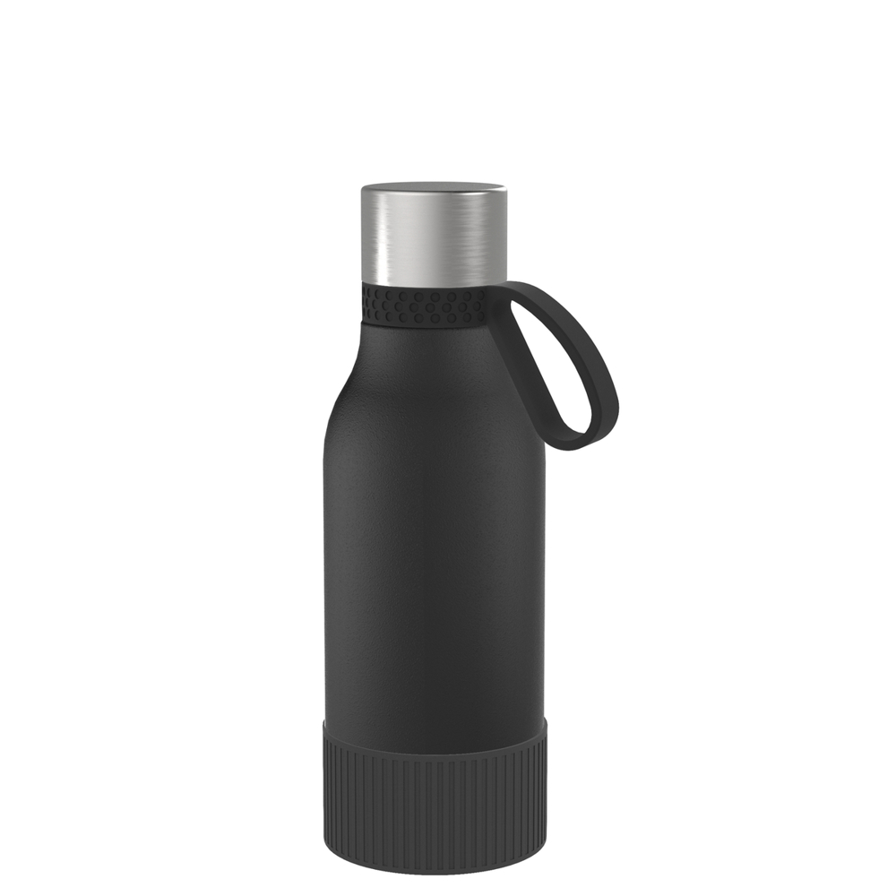 Thermotrinkflasche RETUMBLER-myNIZZA II 420 CERAMIC - schwarz, silber