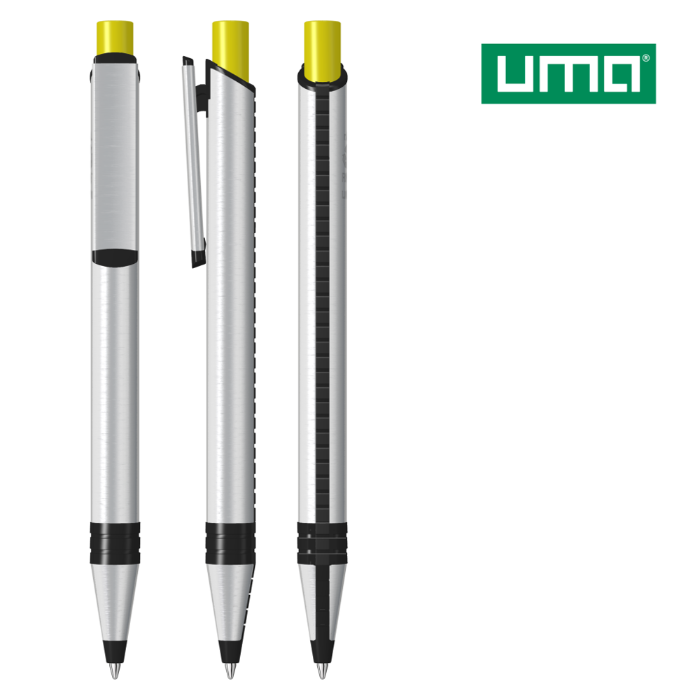 RECYCLED PET PEN ALUMA - gelb