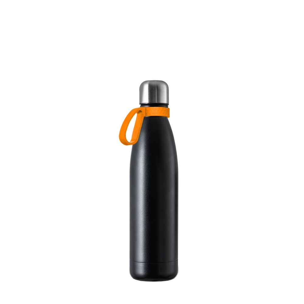Thermotrinkflasche RETUMBLER-NIZZA - schwarz, silber, orange