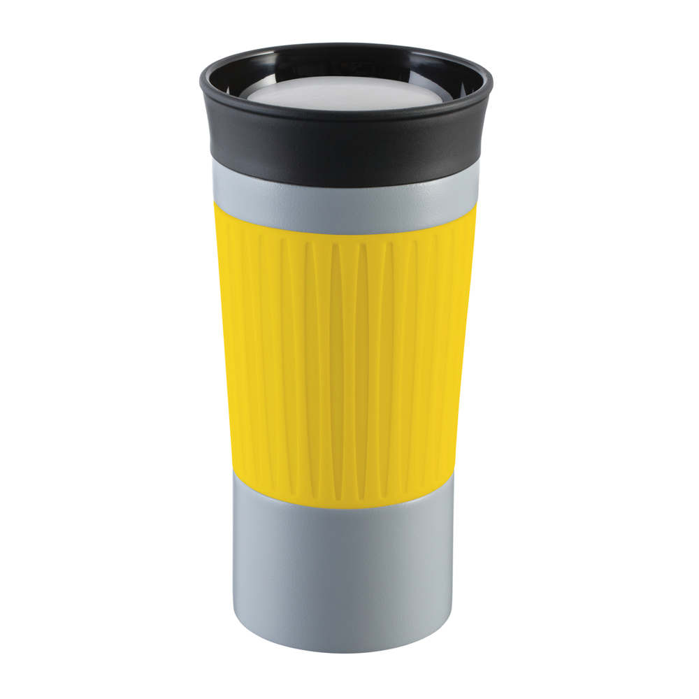 Thermobecher RETUMBLER-myKINGSTON - gelb, grau
