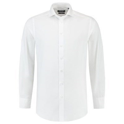 Hemd Herren Fitted Stretch Shirt weiss
