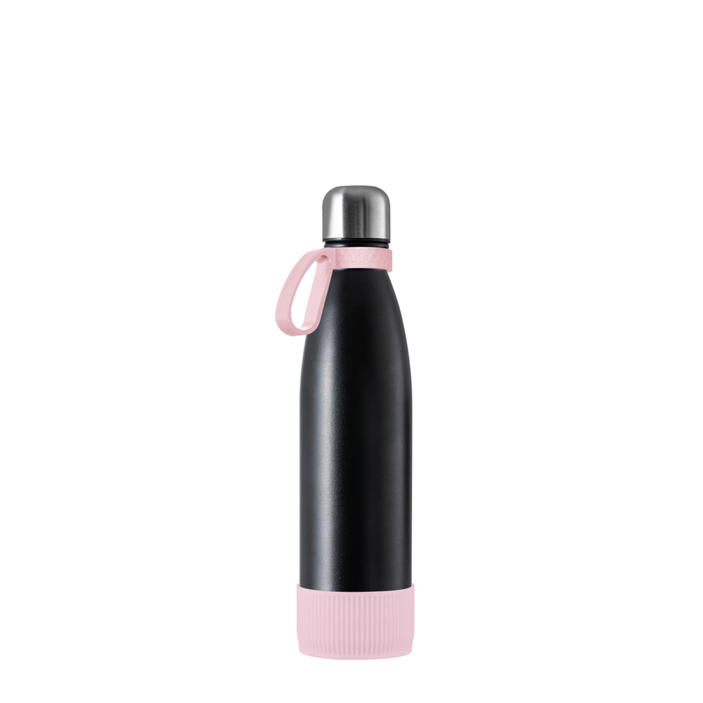 Thermotrinkflasche RETUMBLER-NIZZA - schwarz, silber, hellmagenta, rose