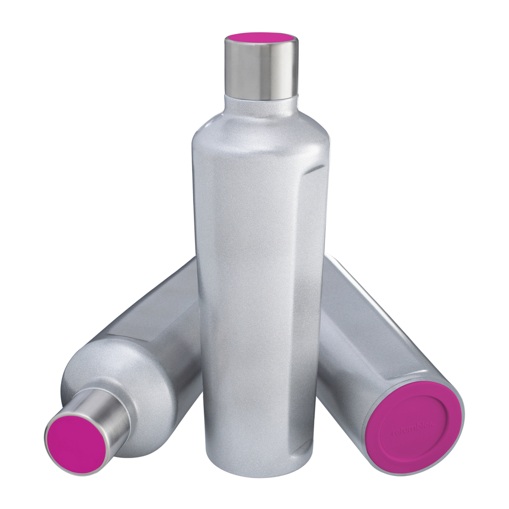 Thermotrinkflasche RETUMBLER-mySTEELONE - magenta, silber