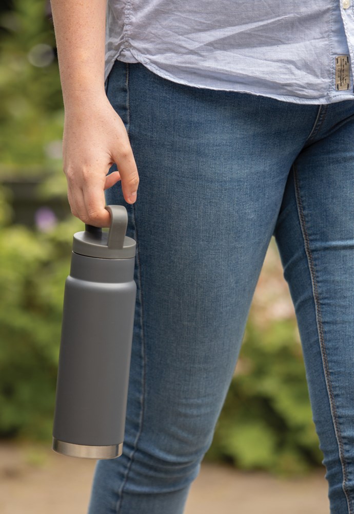 Auslaufsichere Vakuum-Flasche mit Tragegriff