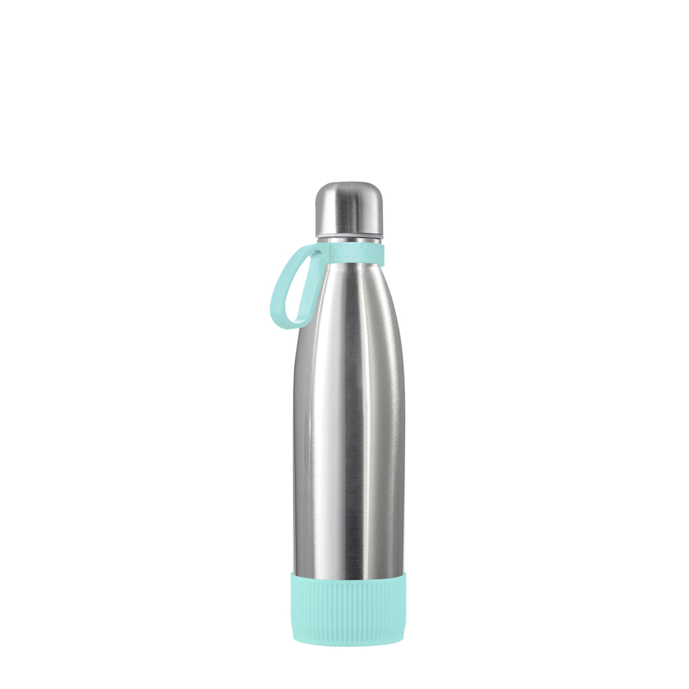Thermotrinkflasche RETUMBLER-NIZZA - silber, hellblau