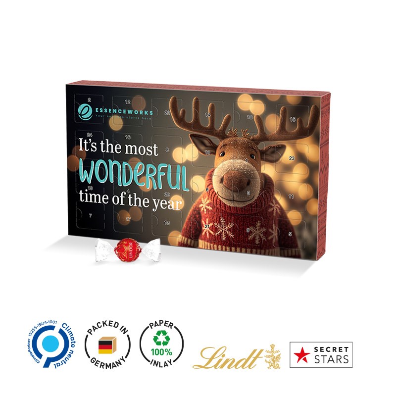 Adventskalender Eco L, LINDOR Michkugeln