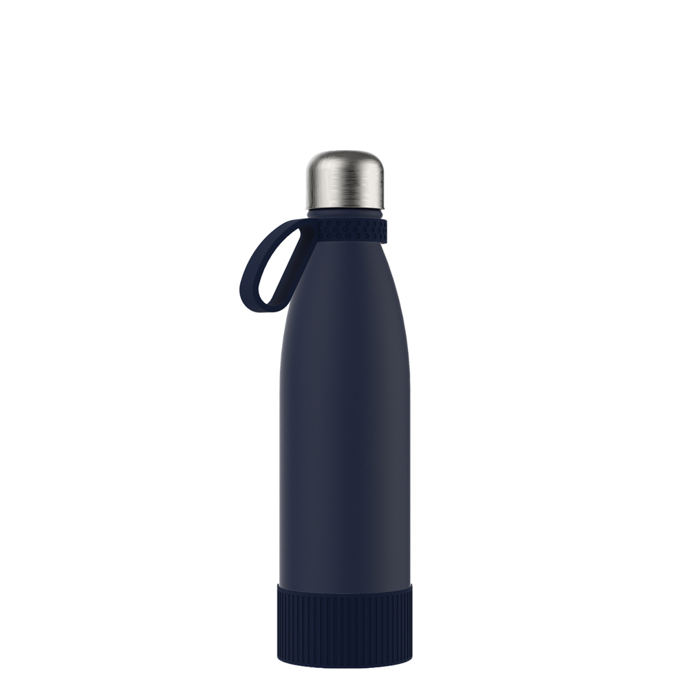 Thermotrinkflasche RETUMBLER-NIZZA - marineblau, silber