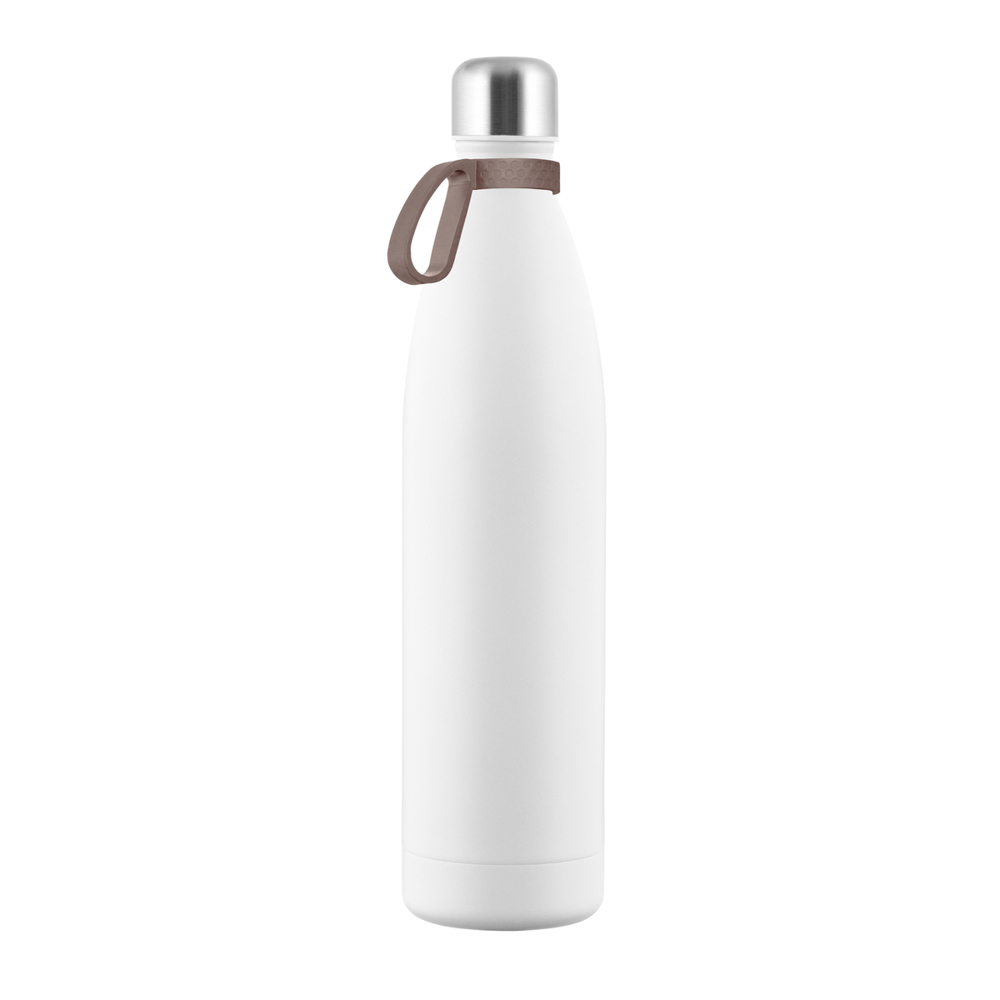Thermotrinkflasche RETUMBLER-NIZZA XXL - braun, silber, weiß