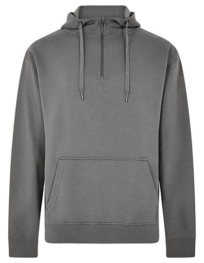 Kustom Kit - Regular Fit 1/4 Zip Hoodie - Dark Grey
