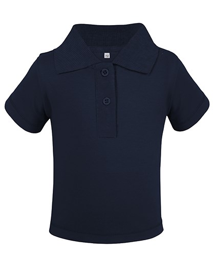 Link Kids Wear - Organic Baby Polo Short Sleeve Teddy 01 - navy