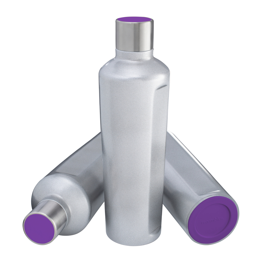 Thermotrinkflasche RETUMBLER-mySTEELONE - lila, silber