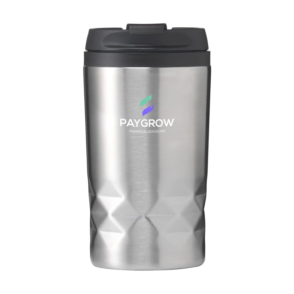 Graphic Mini Mug RCS Recycled Steel 250 ml Thermobecher - silber