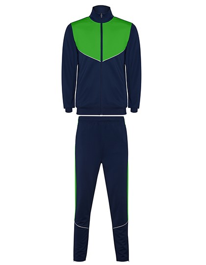 Roly Sport - Evans Tracksuit - Navy Blue 55, Fern Green 226