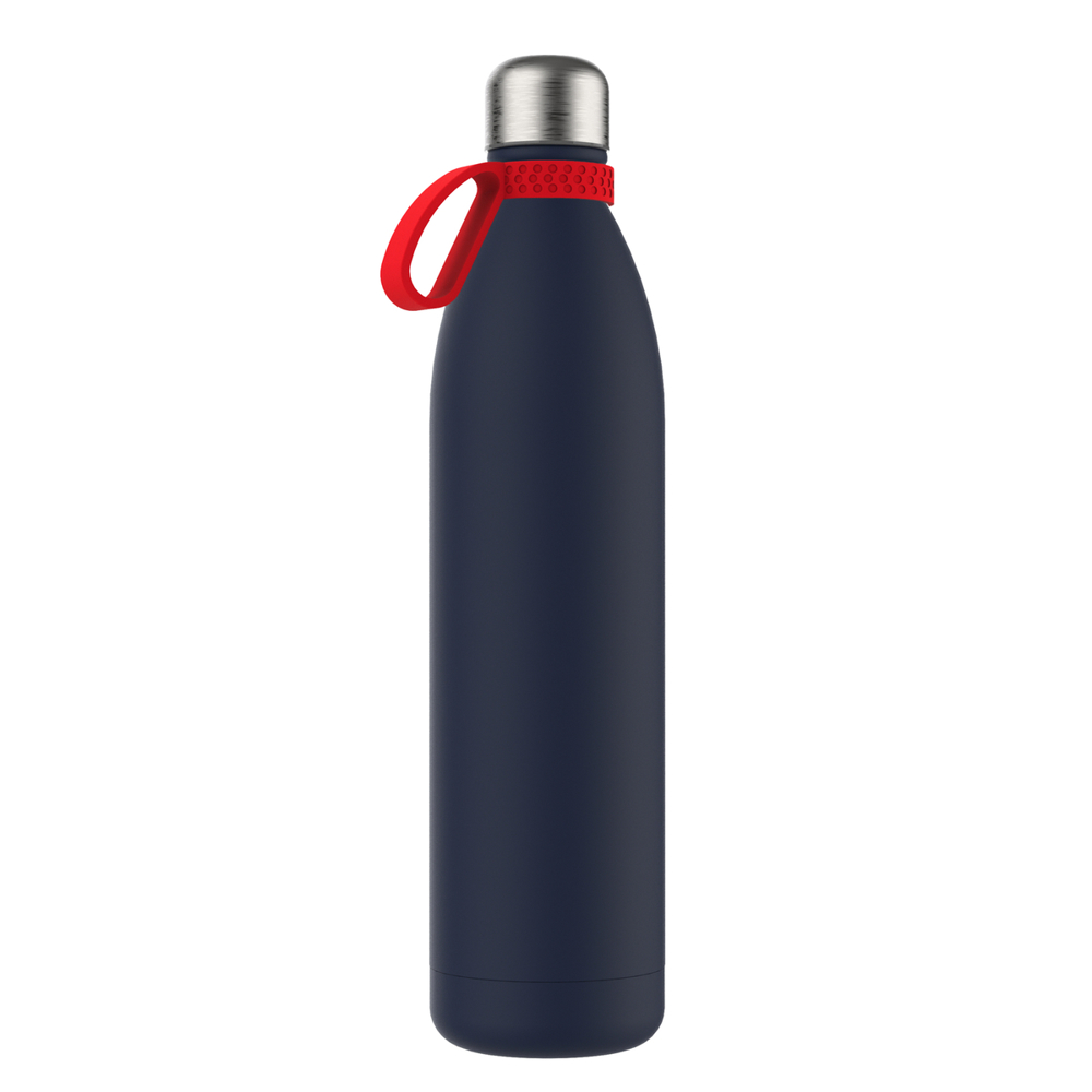 Thermotrinkflasche RETUMBLER-NIZZA XXL - rot, marineblau, silber