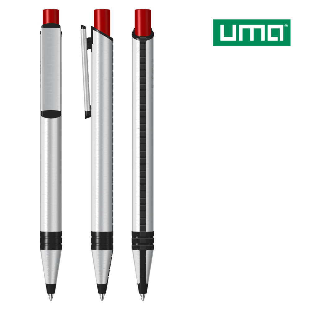 RECYCLED PET PEN ALUMA - rot