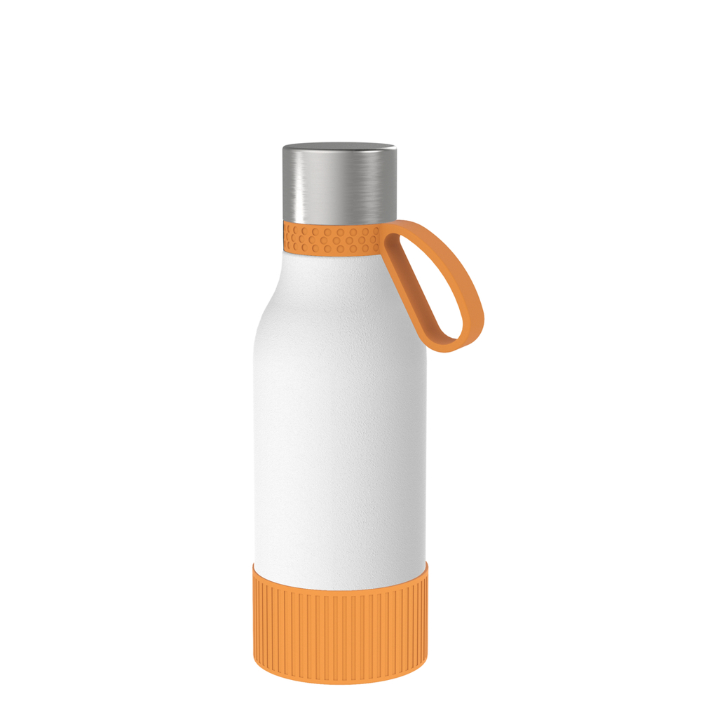 Thermotrinkflasche RETUMBLER-myNIZZA II 420 CERAMIC - orange, schwarz, silber, weiß
