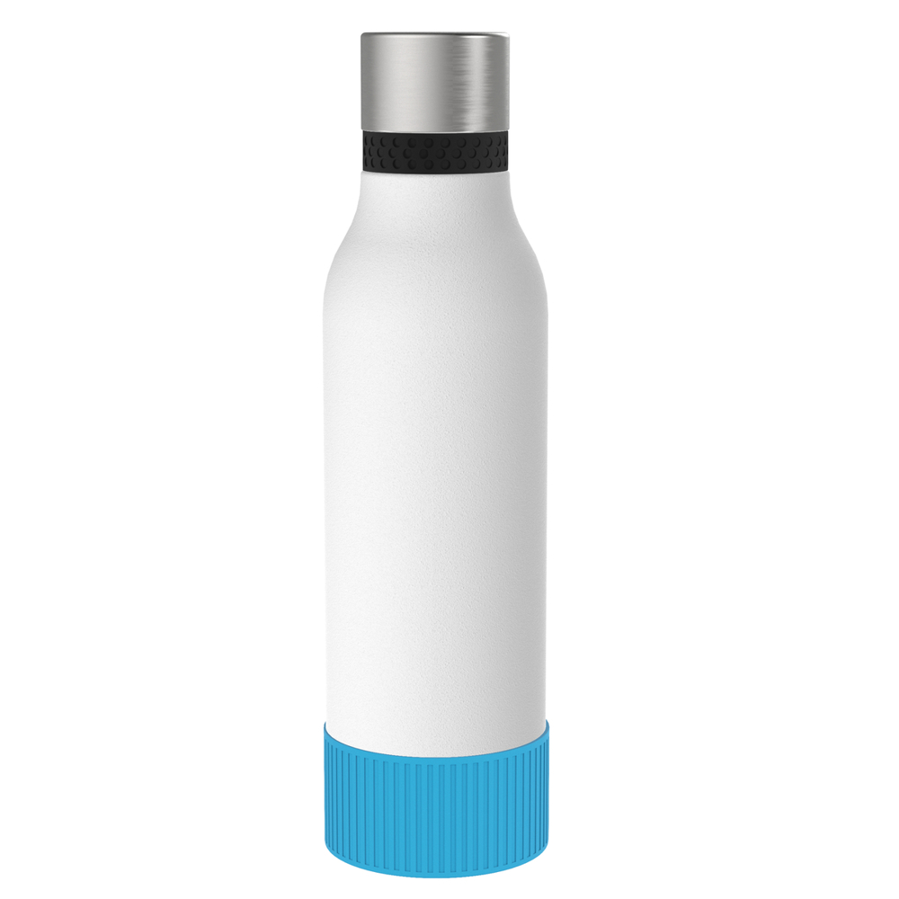 Thermotrinkflasche RETUMBLER-myNIZZA II 600 CERAMIC - cyan, schwarz, silber, weiß