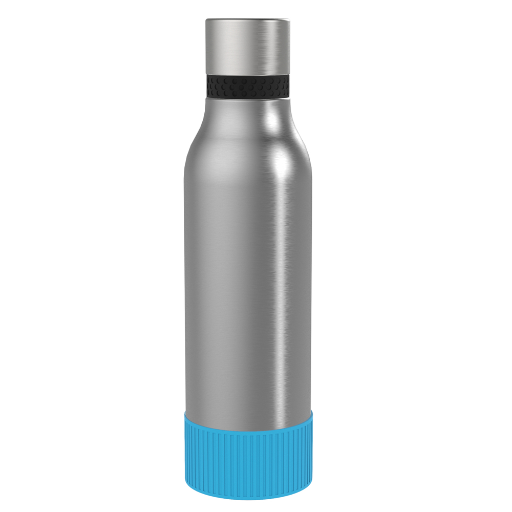Thermotrinkflasche RETUMBLER-myNIZZA II 600 CERAMIC - cyan, schwarz, silber