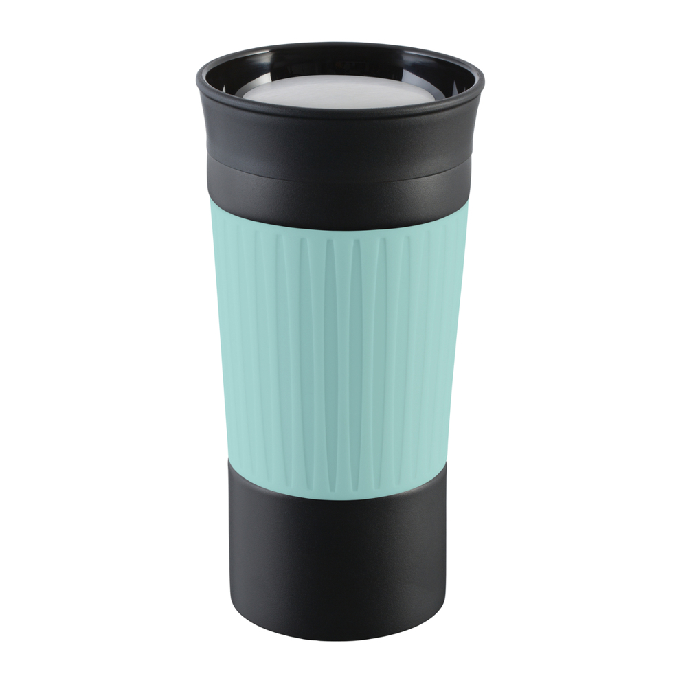 Thermobecher RETUMBLER-myKINGSTON - schwarz, hellblau