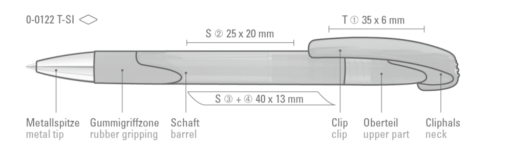 LOOK grip transparent SI, braun