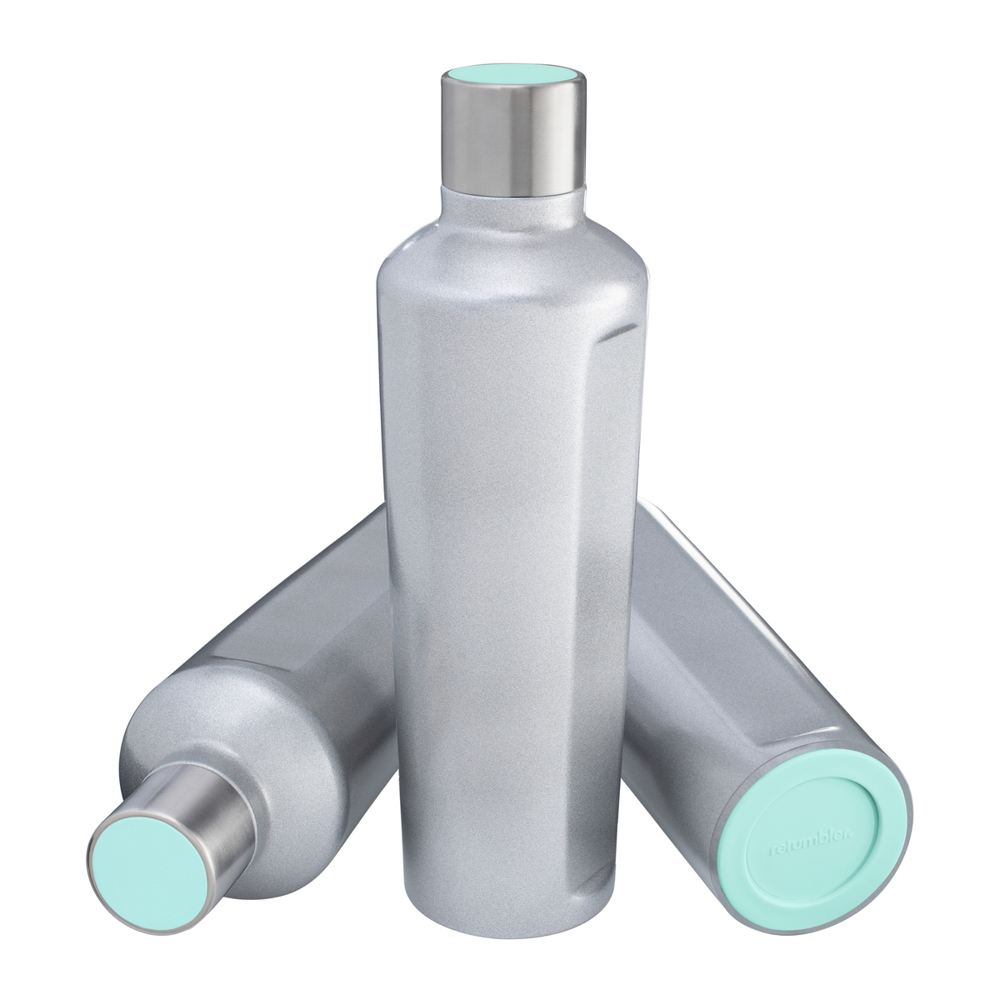 Thermotrinkflasche RETUMBLER-mySTEELONE - mint, silber