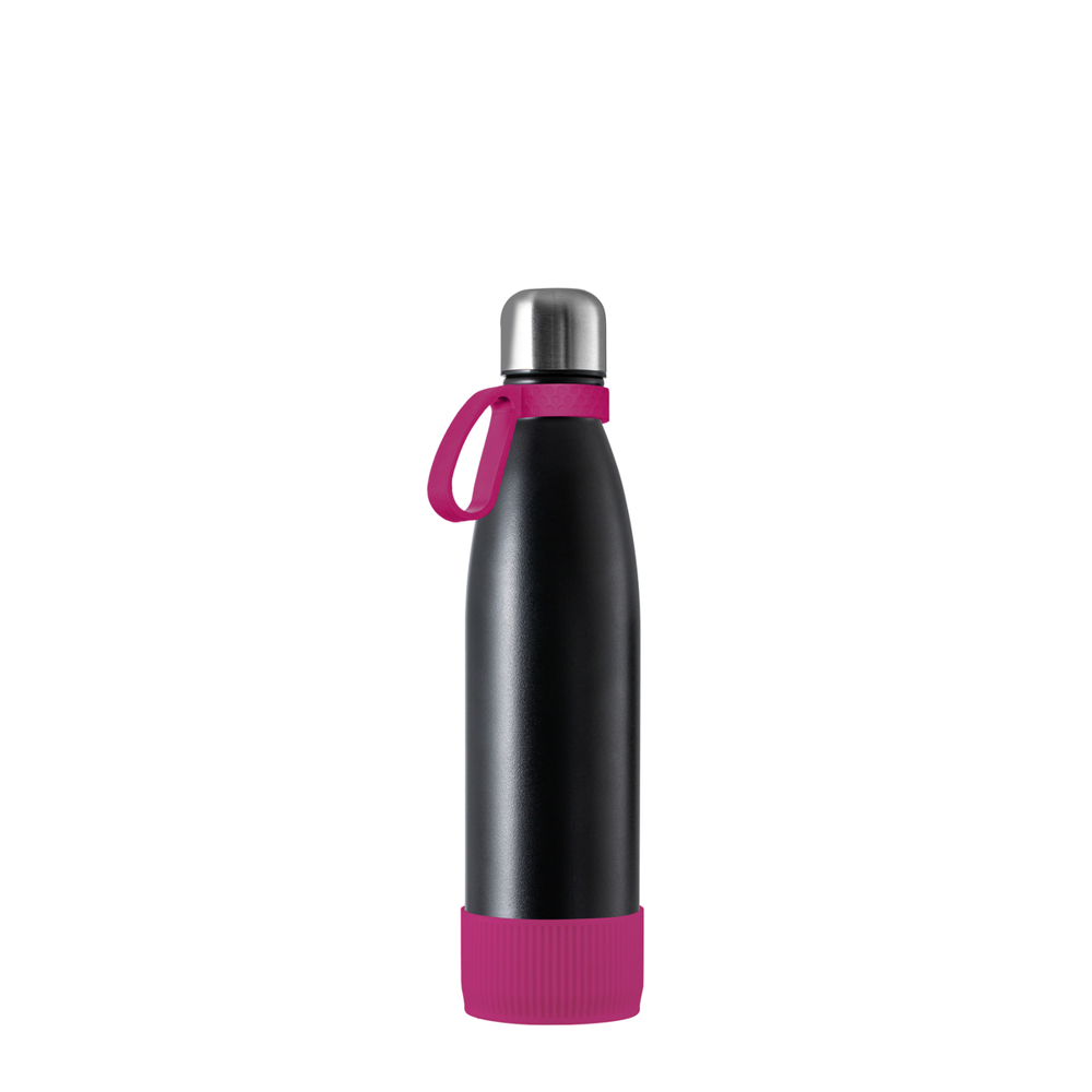 Thermotrinkflasche RETUMBLER-NIZZA - schwarz, silber, magenta
